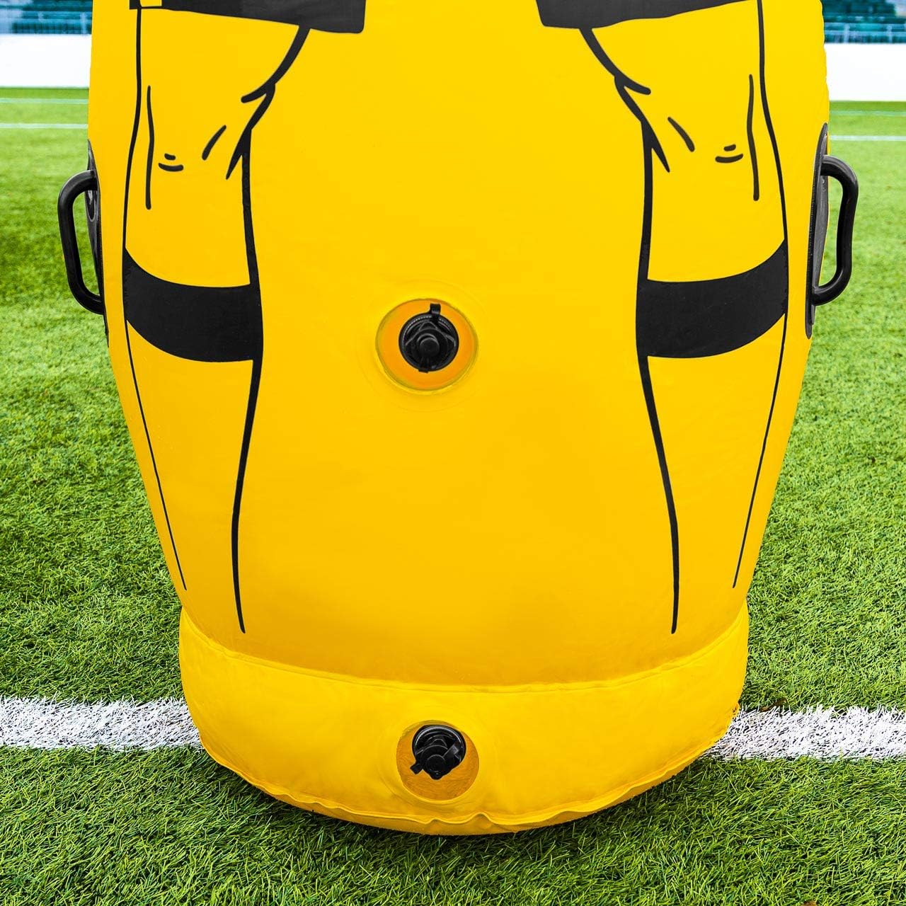 FORZA Pro Football Air Mannequin Junior & Senior | Inflatable Football Free Kick Training Dummies | Pack of 1, 3 or 5 Portable Football Training Equipment | Optional Carry Bag