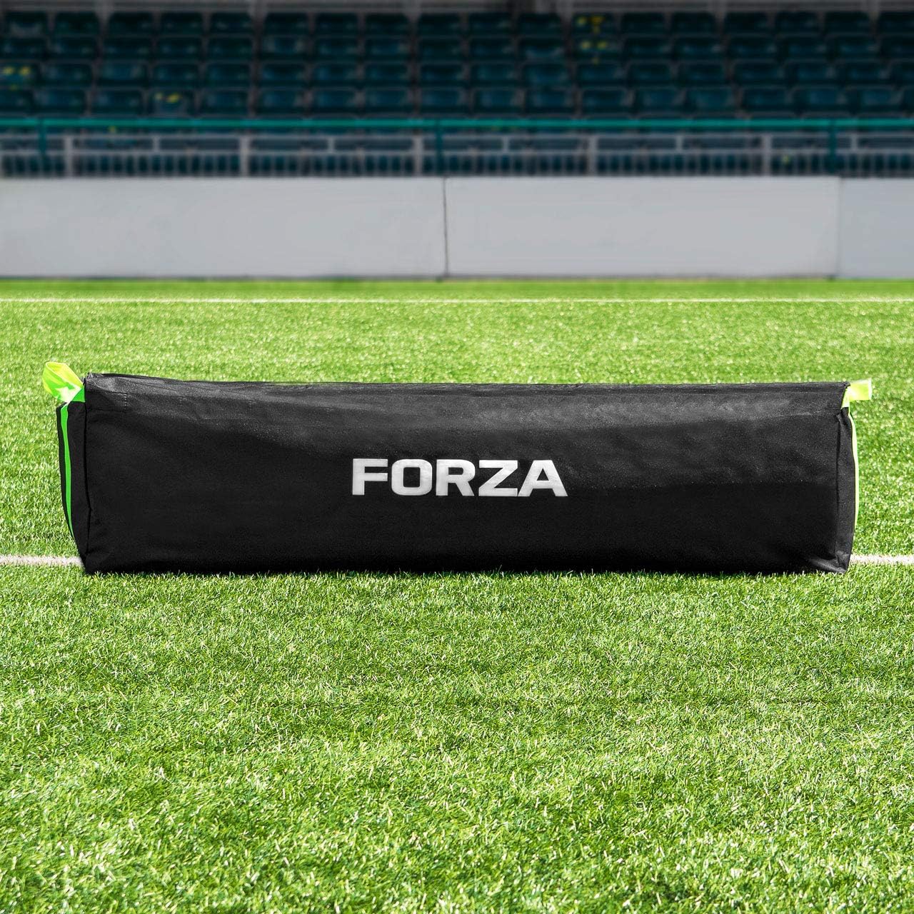 FORZA 12ft x 6ft Football Goal | All Weather uPVC Garden Goals with Quick and Easy Assembly - Optional Training Football, Target Sheet & Carry Bag