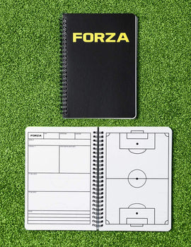 FORZA Football Coaching & Planner Notebook - A4/A5 Size Options | 100 Page Tactical Planner/Organiser | Coaches Tactic Folder | Matchday Football Tactics Board