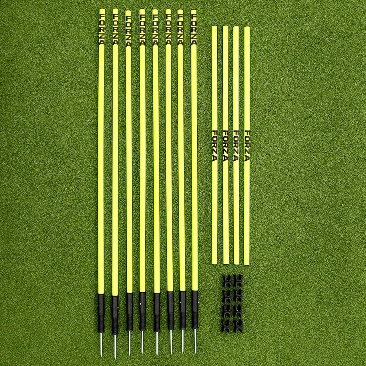 FORZA Adjustable Height Outdoor Hurdle Set 4ft & 5ft | Sports Exercise Equipment | Football Training Equipment | Speed & Agility Training Kit for Men, Women & Kids