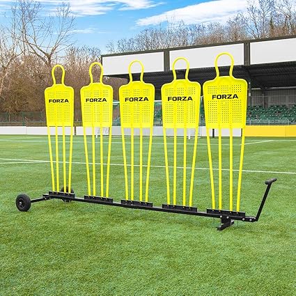 FORZA Free Kick Mannequin Trolley - Football Mannequin Body Trolley with Handle & Off-Road Tyres | Football Training Equipment | Trolley for Football Mannequins