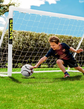 FORZA 6ft x 4ft Kids Football Goal | The UK’s Best Garden Goalposts - Optional Target Sheet, Football & Carry Bag - Lightweight, Weatherproof & Easy to Assemble