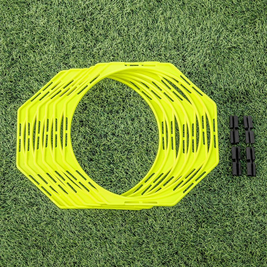 FORZA Agility Training Octa Rings [Pack of 6] | Football Training Equipment | Multi-Sport Agility Ring Set | Speed Training Equipment | Sports Equipment