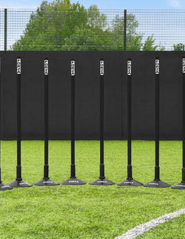 FORZA Football Slalom Training Poles - 34mm Thick | 2x Size Options: 3ft/6ft | Pro Multi-Sports & Football Training Equipment | Optional Rubber Bases