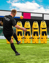 FORZA Pro Football Air Mannequin Junior & Senior | Inflatable Football Free Kick Training Dummies | Pack of 1, 3 or 5 Portable Football Training Equipment | Optional Carry Bag