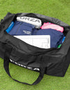FORZA Large Football Kit Holdall - Black Sports Bag | Durable Sports Gear Bag | Secure Zip Fastening | 95L Capacity | Splash Proof Design