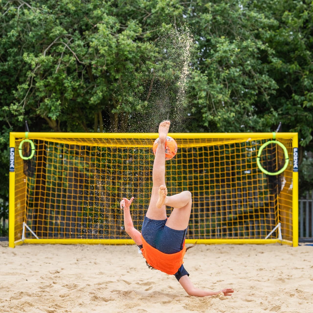 FORZA Football Target Net & Ball Bag | 2-in-1 Ball Storage & Goal Target for Football Training – 10 Ball Capacity - Durable & Easy to Attach