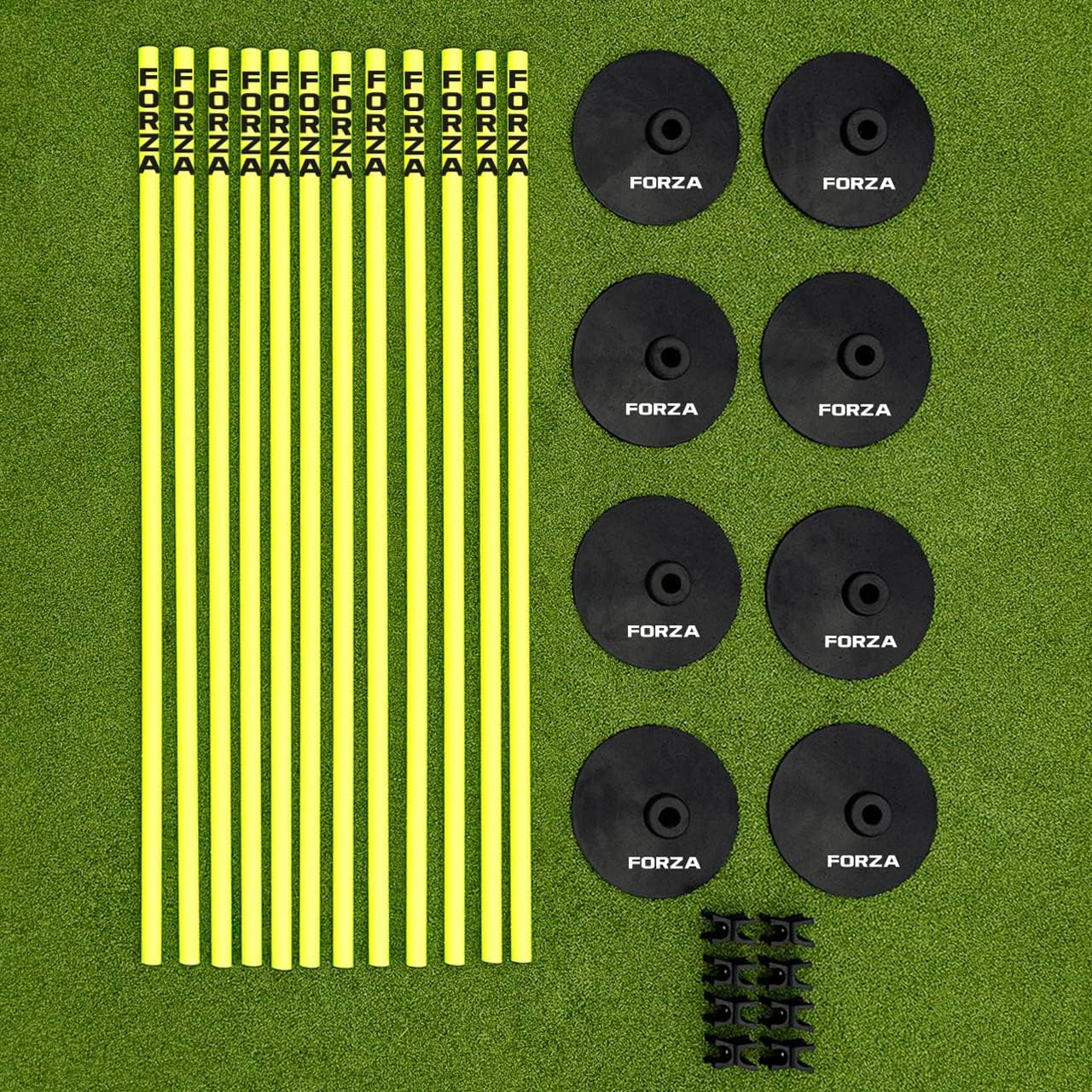 FORZA Adjustable Height Outdoor Hurdle Set 4ft & 5ft | Sports Exercise Equipment | Football Training Equipment | Speed & Agility Training Kit for Men, Women & Kids