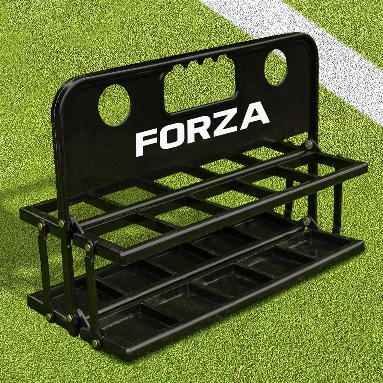 FORZA 10 Water Bottles & Carrier [750ml] - BPA Free Plastic - Variety Of Colours (Black)