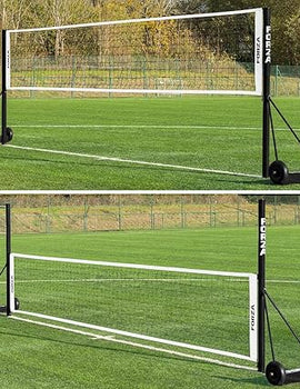 FORZA Pro Portable Football & Head Tennis Net - Adjustable Height, Reinforced Aluminium & Easy to Move