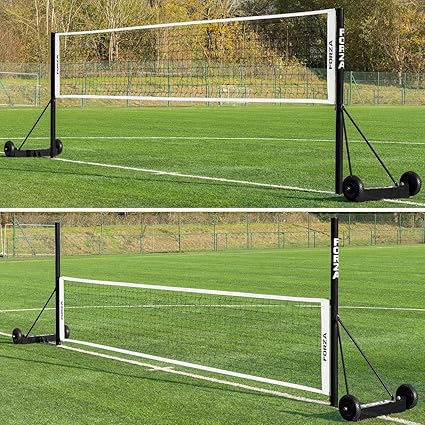 FORZA Pro Portable Football & Head Tennis Net - Adjustable Height, Reinforced Aluminium & Easy to Move