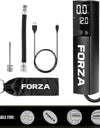 FORZA Digital Ball Pump¦Rechargeable Electric Air Pump with LED Torch - Includes Needles & Flexible Hose – Portable Football, Rugby, Basketball & Netball Inflator