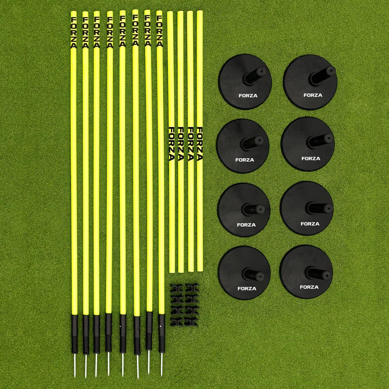 FORZA Adjustable Height Outdoor Hurdle Set 4ft & 5ft | Sports Exercise Equipment | Football Training Equipment | Speed & Agility Training Kit for Men, Women & Kids