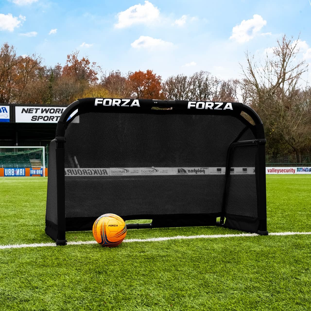 FORZA POD Goal - PRO ALU50 Folding Football Goal | Fold-Away & Freestanding Target Goals | Carry Bag Included - Multiple Sizes & Colours