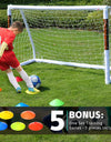 NORTHERN STONE Ultimate All Weather uPVC Football Goal 6ft x 4ft Garden Portable Football Goals 70mm Thick PVC Goal Posts + Football Net Integrated Locking System Kids