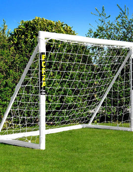 FORZA PVC Football Goal With Pro Target Sheet [6ftx 4ft] | Kids Training Equipment - Garden & Target Sheet | Premium PVC Locking - Weatherproof Design