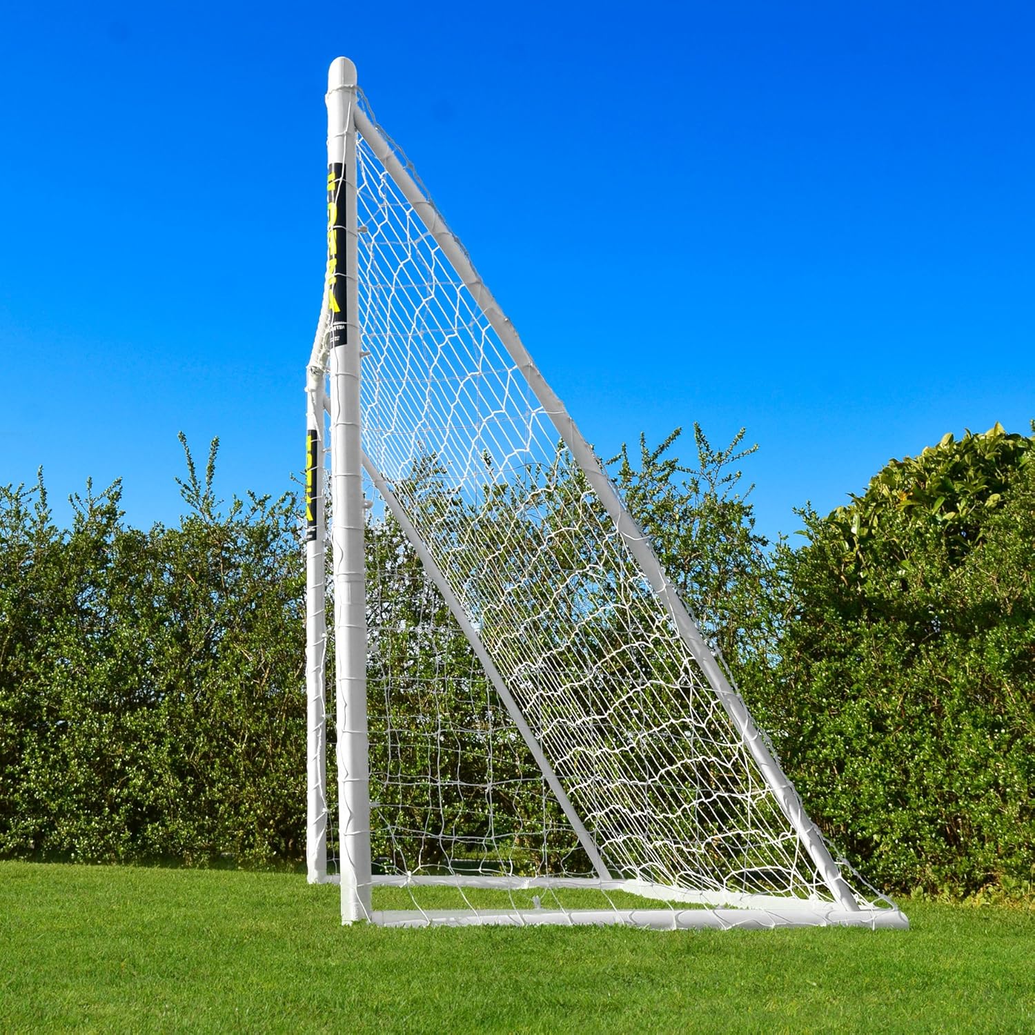 FORZA 3m x 2m Futsal Football Goal | Ultra-Durable & Weatherproof uPVC - Optional Training Football, Target Sheet & Carry Bag - Ideal for Home Gardens and Clubs for Training or Games