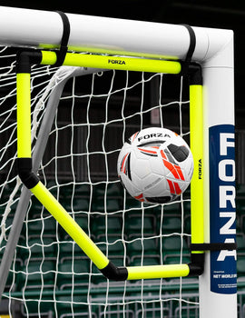 FORZA Football Goal Top Bins – Pack of 1, 2 or 4 | Premium Football Training Equipment - Football Goal Corner Target | Fluro Yellow Goal Target For All Football Goals