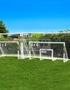 FORZA PVC Football Goal With Pro Target Sheet [6ftx 4ft] | Kids Training Equipment - Garden & Target Sheet | Premium PVC Locking - Weatherproof Design