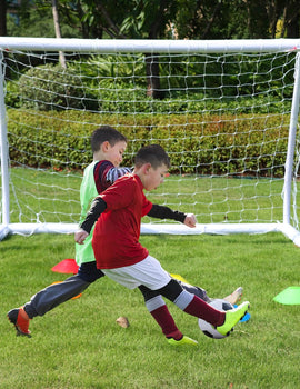 NORTHERN STONE Ultimate All Weather uPVC Football Goal 6ft x 4ft Garden Portable Football Goals 70mm Thick PVC Goal Posts + Football Net Integrated Locking System Kids