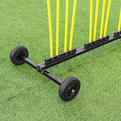 FORZA Free Kick Mannequin Trolley - Football Mannequin Body Trolley with Handle & Off-Road Tyres | Football Training Equipment | Trolley for Football Mannequins