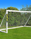 But de football FORZA 2,4 m x 1,2 m | PVC résistant toutes saisons, montage facile et rapide - Cible, ballon et sac de transport en option - Idéal pour les jardins et les clubs