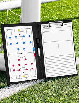 FORZA A4 Sports Coaching Folder [13 Sport Options] | Durable PU Coach's Board with Dry-Wipe Whiteboard, Match Planner, and Magnetic Markers – Ideal for Football, Rugby, Netball, Basketball & More