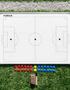 FORZA 90cm x 60cm Sport Coaching Board | 13 Sport Options | Double-Sided Dry Wipe Tactics Board – Includes Magnets, Pen & Eraser (Without Carry Bag, Football)