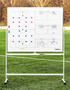 FORZA 150cm x 120cm Wheeled Sport Coaching Whiteboards | Double-Sided Design | 5 Sport Options