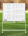 FORZA 150cm x 120cm Wheeled Sport Coaching Whiteboards | Double-Sided Design | 5 Sport Options