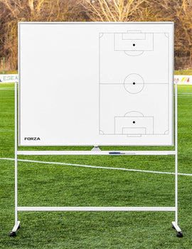 FORZA 150cm x 120cm Wheeled Sport Coaching Whiteboards | Double-Sided Design | 5 Sport Options