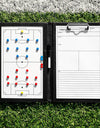 FORZA A4 Sports Coaching Folder [13 Sport Options] | Durable PU Coach's Board with Dry-Wipe Whiteboard, Match Planner, and Magnetic Markers – Ideal for Football, Rugby, Netball, Basketball & More