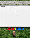FORZA 90cm x 60cm Sport Coaching Board | 13 Sport Options | Double-Sided Dry Wipe Tactics Board – Includes Magnets, Pen & Eraser (Without Carry Bag, Football)